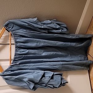 Zara Women's blue jeans mini dress size Small